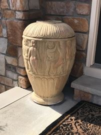 One of pair / outdoor figurative vessels