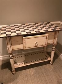 Habersham hand painted cabinet/center island