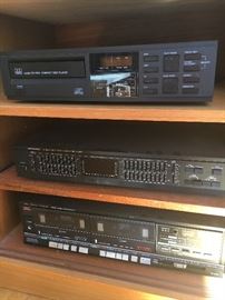 ADC CD100-x;  Optimus Ten Band Stereo Frequency Optimizer; Fisher Stereo Standard Double Cassette Deck
