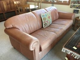 Comfy leather sofa
