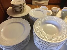 Wedgewood old and new -- there is also a complete Mikasa set in the same pattern!