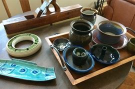 Handmade pottery pieces