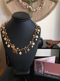 Sterling with gold overlay - Leaf jewelry