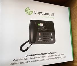 Caption Call telephone for hearing impaired