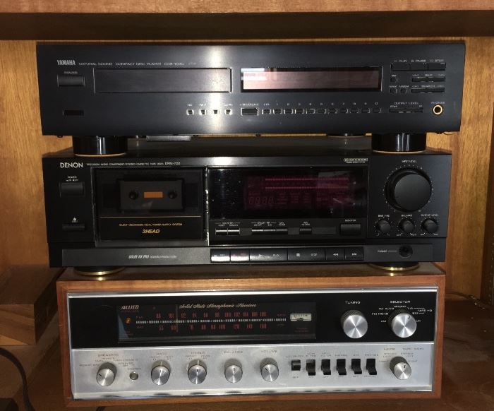Yamaha, Denon and other stereo equipment
