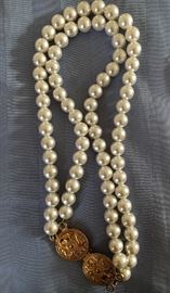 Ferragamo double strand of pearls