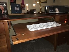 With computer keyboard space