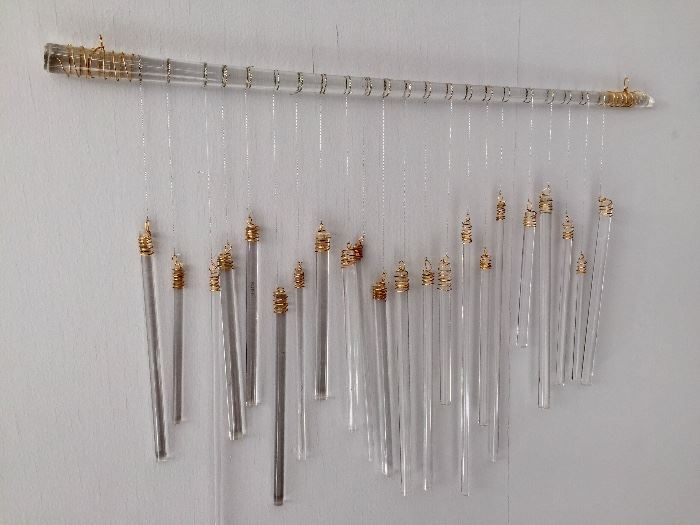 Wind chimes hand crafted in glass