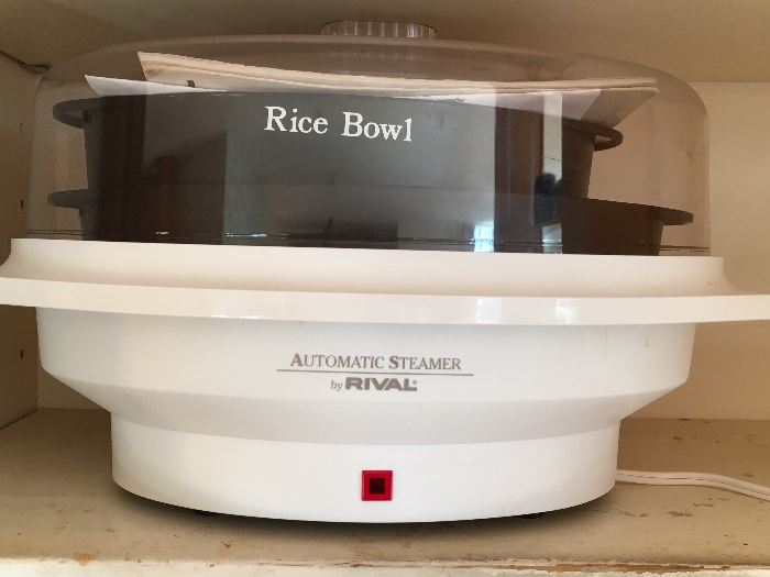 Rice bowl, automatic steamer