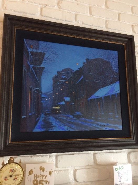 Alexei  Butirsky - He has one auction record available for a similar sized piece.  It was offered at 15,000 - 20,000 however it was not sold.  We are offering this piece for $750 it is an enhanced giclee
