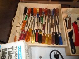 screw drivers of every kind.