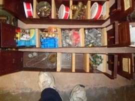 Copper fittings & electrical repair accessories.