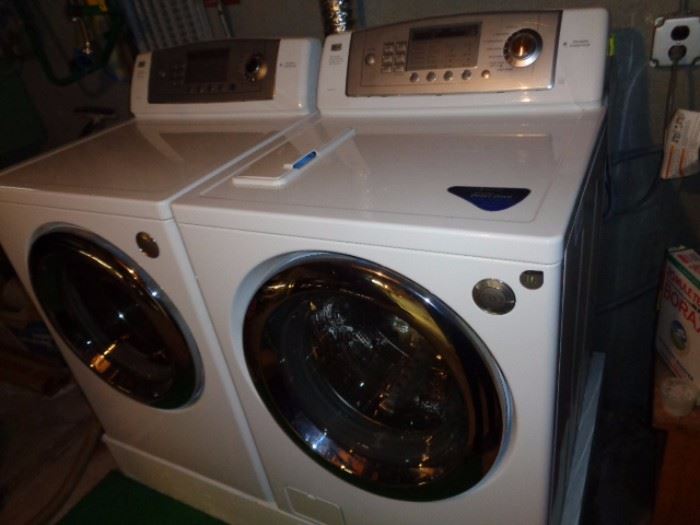 "GE front load washer and dryer" LG model.