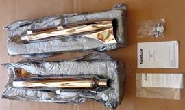 2 CHROME 1997 KERKER HARLEY DAVIDSON fishtail SLIP ON MUFFLERS, MIB, NOS