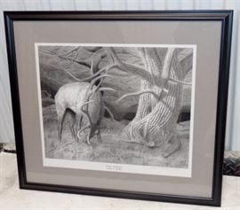 JOSHUA MOELLER A DAY IN MARCH ELK PRINT