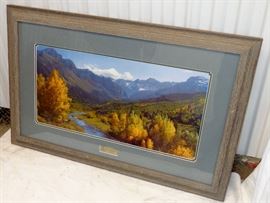 2010 ARTIST SIGNED PAT PAULEY HIGH COUNTRY HEAVEN ROCKY MOUNTAIN ELK FOUNDATION LIMITED EDITION FRAMED MATTED PRINT 