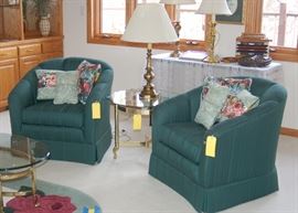 Forest Green Side Chairs