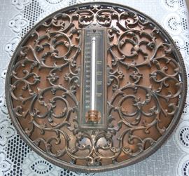 Antique Copper Thermometer