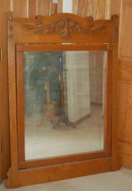 Large Oak Mirror