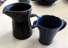 Blue Pottery Pitchers