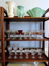 Crystal Stemware and Pottery