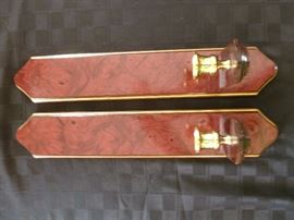 Wall candle sconces 