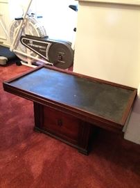 #92 Rectangle coffee table with square base 32x17x16 $30