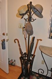 Wrought Iron Hall Tree