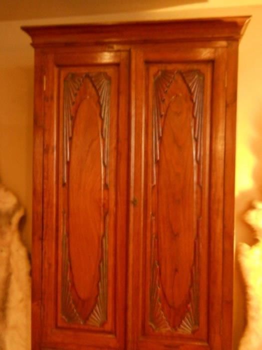 Hand carved wine cabinet