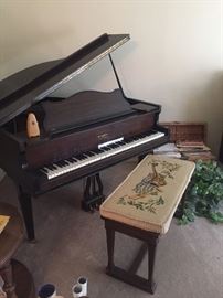 Beautiful George Stock baby grand piano