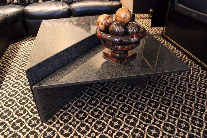 Custom made granite coffee table 