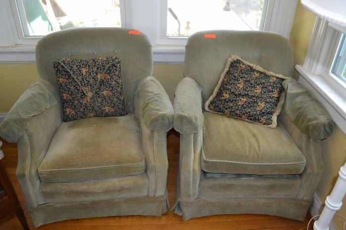 Pair of vintage club chairs