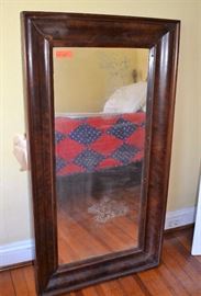 Period Empire mirror - mahogany