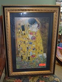 The Kiss, by Klimt - print of course