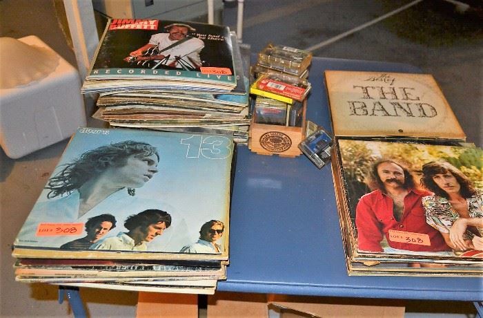 Vinyl Classic Rock records (beware, stack in back has water damage).  Sold as 1 lot