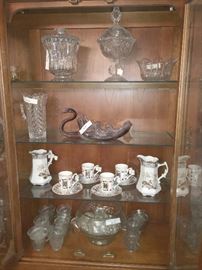 Punch Bowl and Various Items
