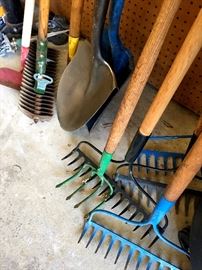 Many Garden Tools...