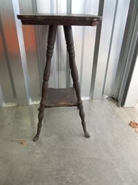 2 Tier Spiral Leg Side Table with Metal Capped Feet