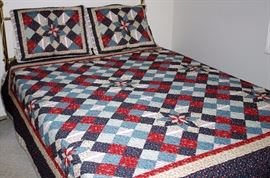 86”x86” Quilt w/2 Shams