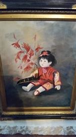 Original Oil Painting- Signed- Of an Asian Child