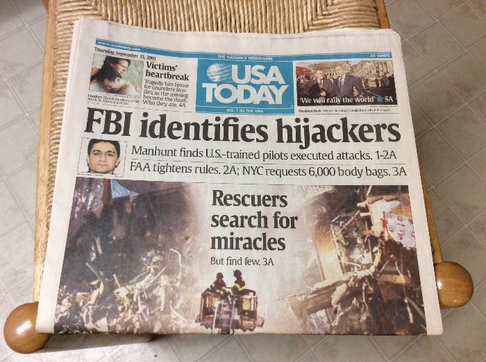 USA Today  9/11 paper