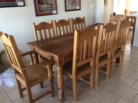 Unique formal dinette with 8 chair