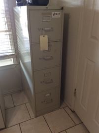 Metal four drawers filing cabinet