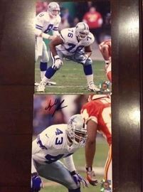 Autograph Dallas cowboys Flozell Adams & Izell Reese