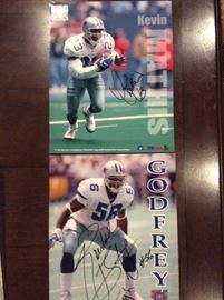 Autograph Dallas Cowboys Kevin Mathis and Randall Godfrey