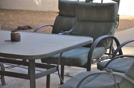 PATIO TABLE W/6 CHAIRS