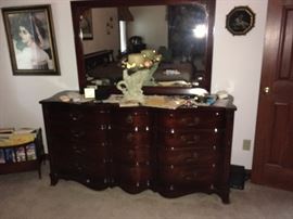 such pretty 1940's-50's mahogany bedroom furniture