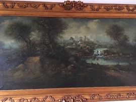 Very pretty large landscape painting
