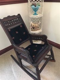 Beautiful antique child's rocker
