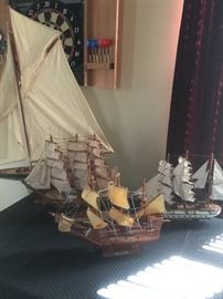 Mayflower wooden battle ships